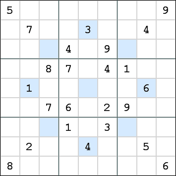 Asterisk Sudoku 1